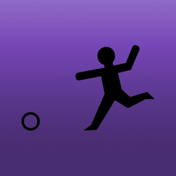 Boy and Ball Iron on Decal